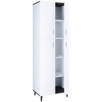 MEHRZWECKSCHRANK 60/184/39 cm  - Weiss/Anthrazit, Design, Holzwerkstoff (60/184/39cm) - MID.YOU
