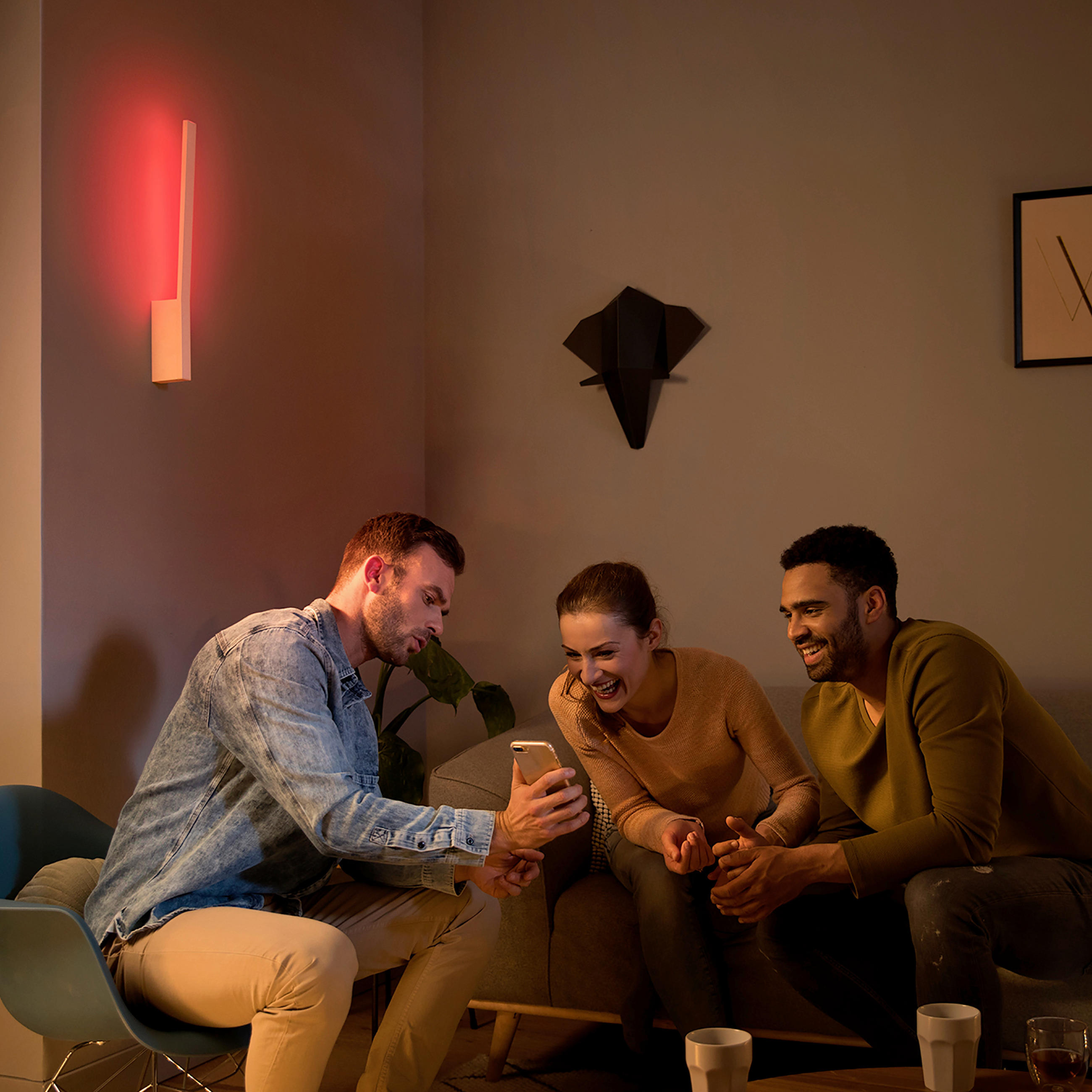 NÁSTĚNNÉ LED SVÍTIDLO, 10,7/55,8/3,1 cm  - bílá, Basics, kov (10,7/55,8/3,1cm) - Philips HUE