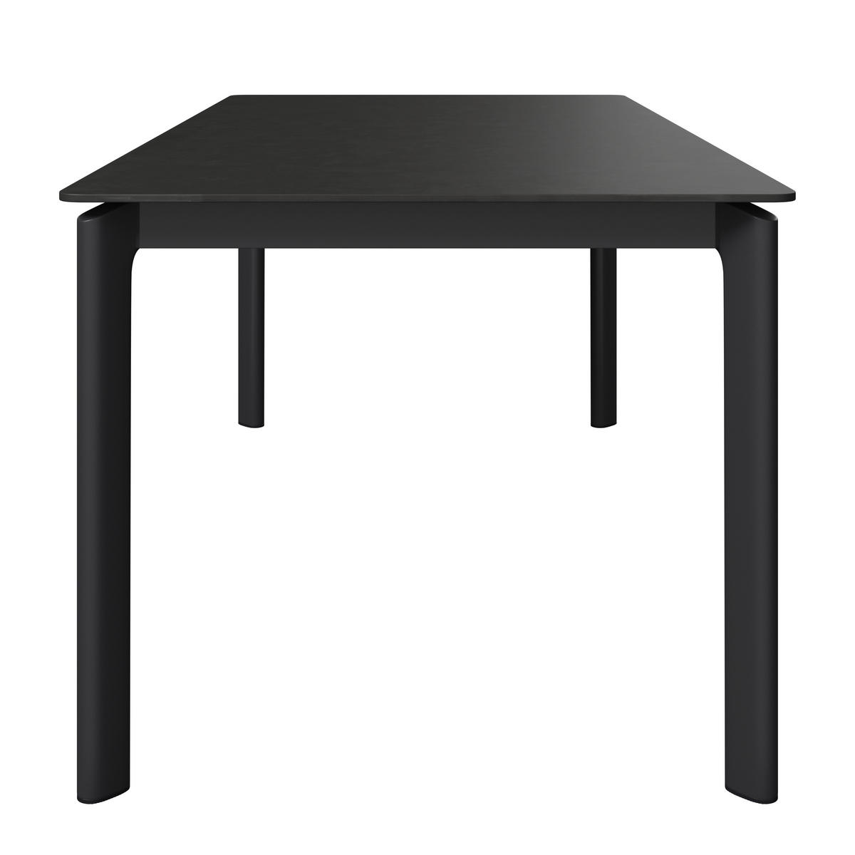 GARTENTISCH 180/75/90 cm Metall, Stein rechteckig  - Dunkelgrau, Basics, Stein/Metall (180/75/90cm) - Ambia Garden