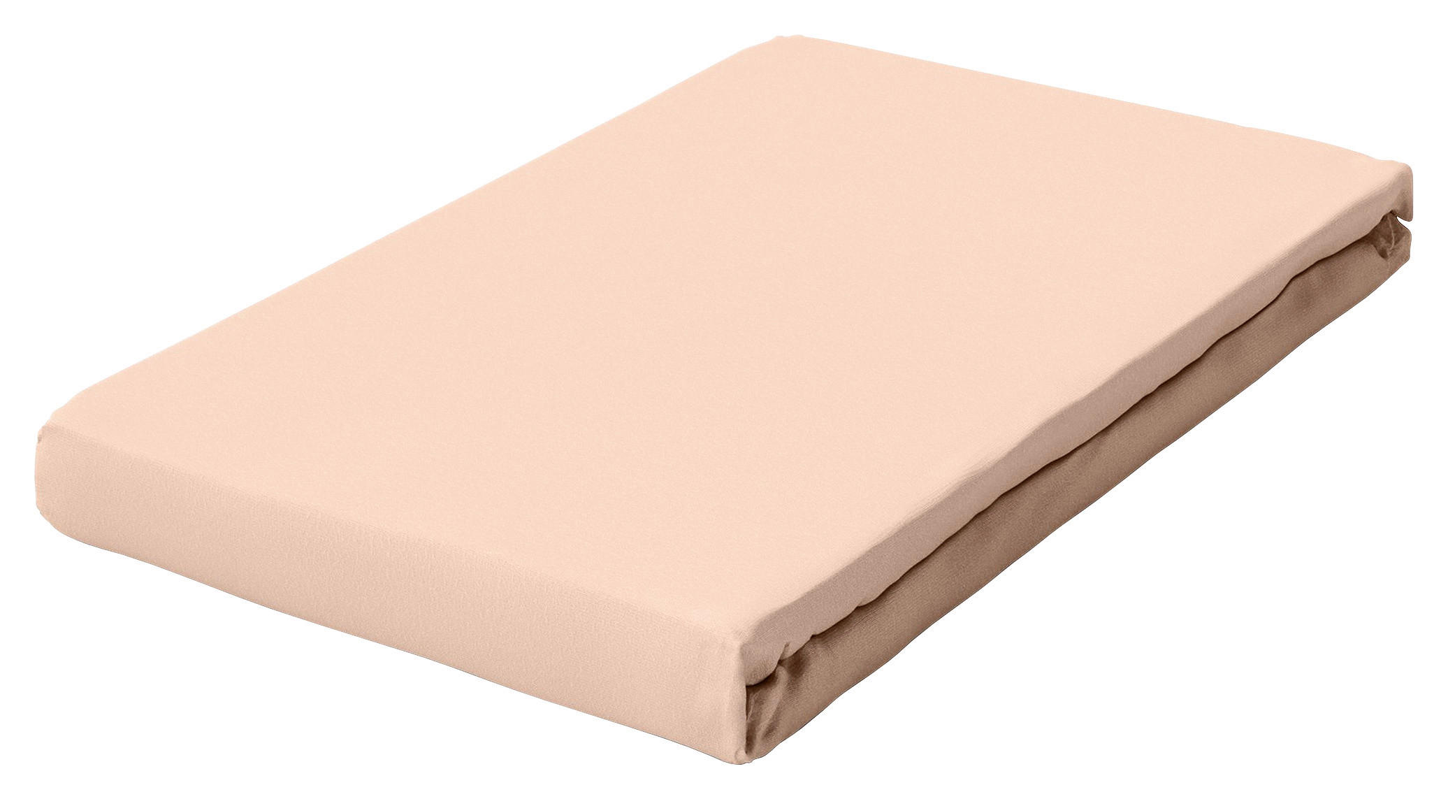Schlafgut Topper-Spannbetttuch Pure Hellrot 90-100x190-220 cm