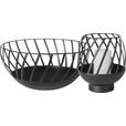 DEKOSCHALE - Schwarz, Design, Metall (33/16cm) - Ambia Home