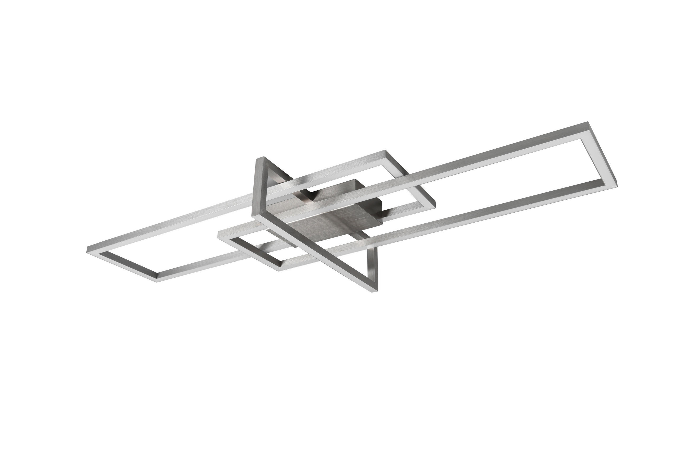 LED-DECKENLEUCHTE Salinas  - Nickelfarben, Design, Metall (100/11/40cm) - Trio Leuchten