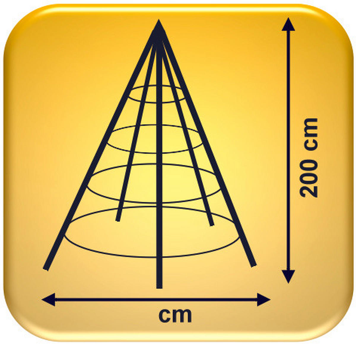 WEIHNACHTSBAUM  - Basics, Metall (200cm)