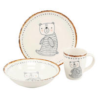 KINDERGESCHIRRSET 3-teilig  - Multicolor, Basics, Keramik - Creatable
