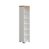 BABYREGAL Kira Eiche Nebraska/Kreideweiß Eichefarben, Weiß  - Eichefarben/Weiß, Basics, Holzwerkstoff (48,4/205,9/39,6cm) - Paidi