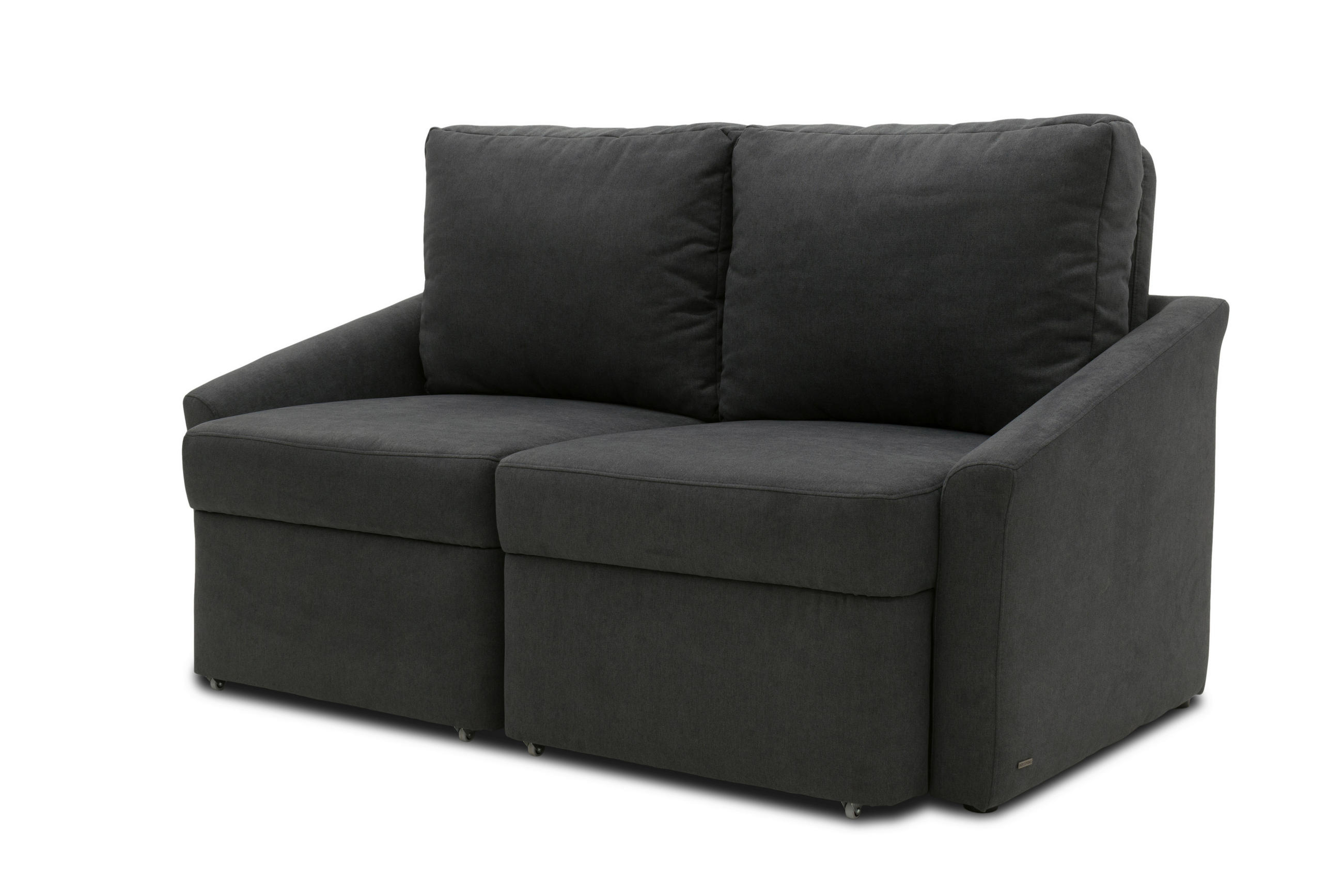 SCHLAFSOFA Mikrofaser Dunkelgrau  - Dunkelgrau/Beige, Basics, Kunststoff/Textil (168/86/96cm) - MID.YOU