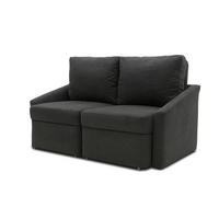 SCHLAFSOFA Mikrofaser Dunkelgrau  - Dunkelgrau/Beige, Basics, Kunststoff/Textil (168/86/96cm) - MID.YOU