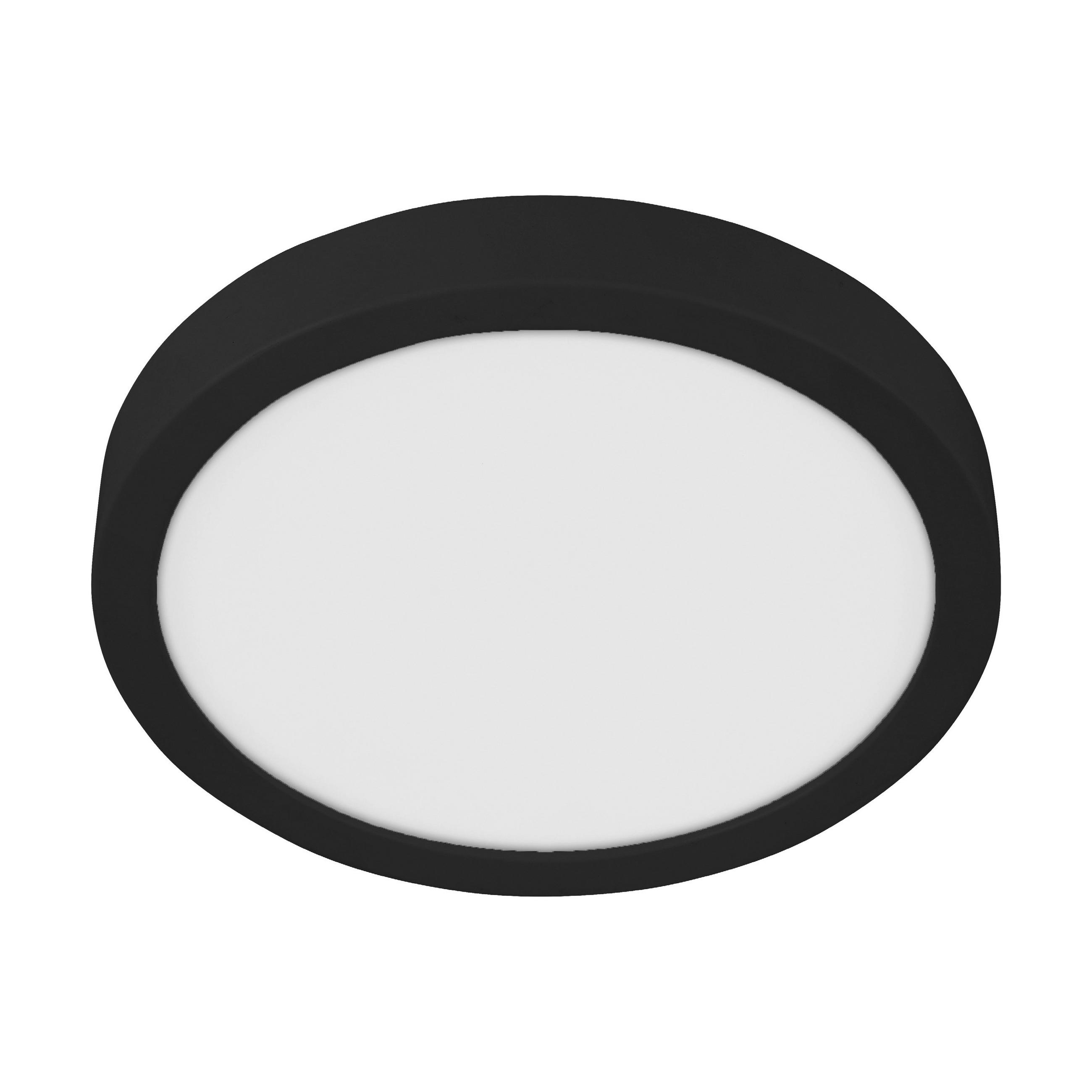 BADEZIMMER-DECKENLEUCHTE  28,5/2,8 cm    - Schwarz/Weiß, KONVENTIONELL, Kunststoff/Metall (28,5/2,8cm) - Eglo