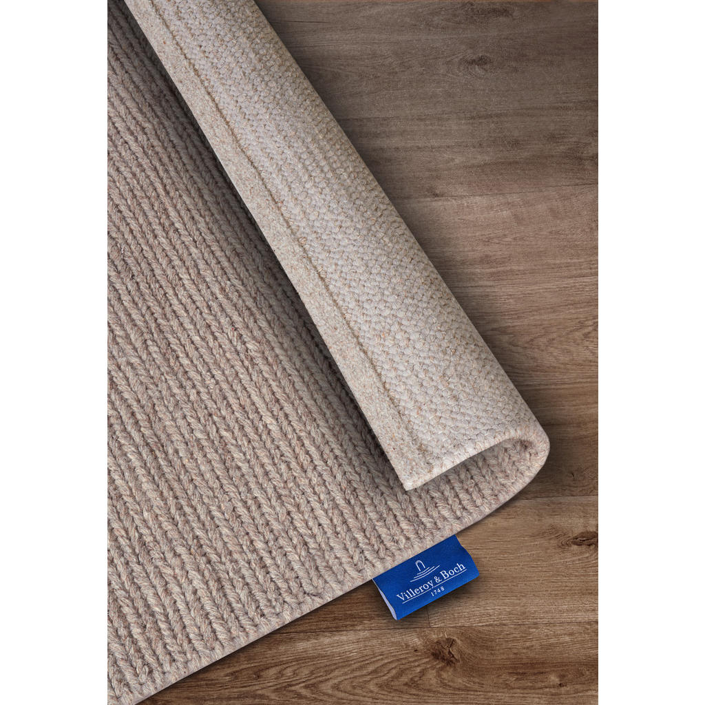 Thumbnail - Villeroy & Boch Handwebteppich Kollektion 1748, Cappuccino, Textil, Uni, rechteckig, 190x280 cm, Care & Fair, für Fußbod...