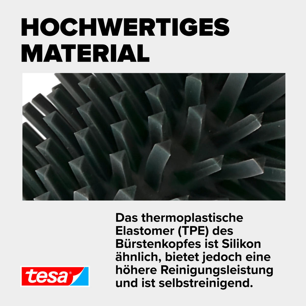 ERSATZBÜRSTE - Basics, Kunststoff (7,1/9,4/7,1cm) - Tesa