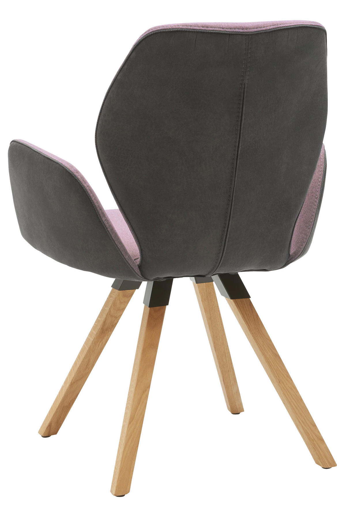 ARMLEHNSTUHL  in Mikrofaser  - Wildeiche/Anthrazit, Design, Holz/Textil (62/91/59cm) - Valnatura
