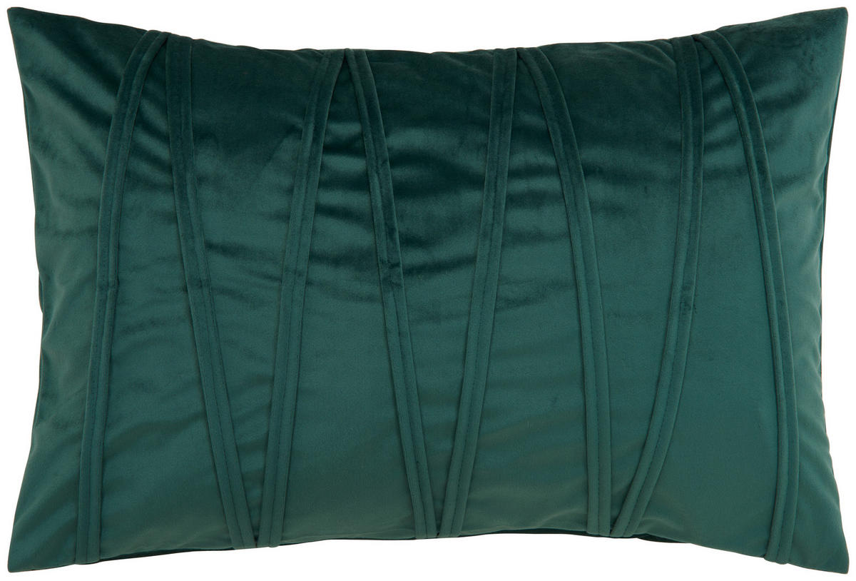 KISSENHÜLLE 40/60 cm  - Dunkelgrün, Basics, Textil (40/60cm) - Novel