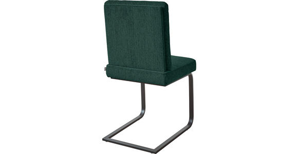 SCHWINGSTUHL in Stahl Chenille - Schwarz/Grün, Design, Textil/Metall (46/92/60cm) - Dieter Knoll