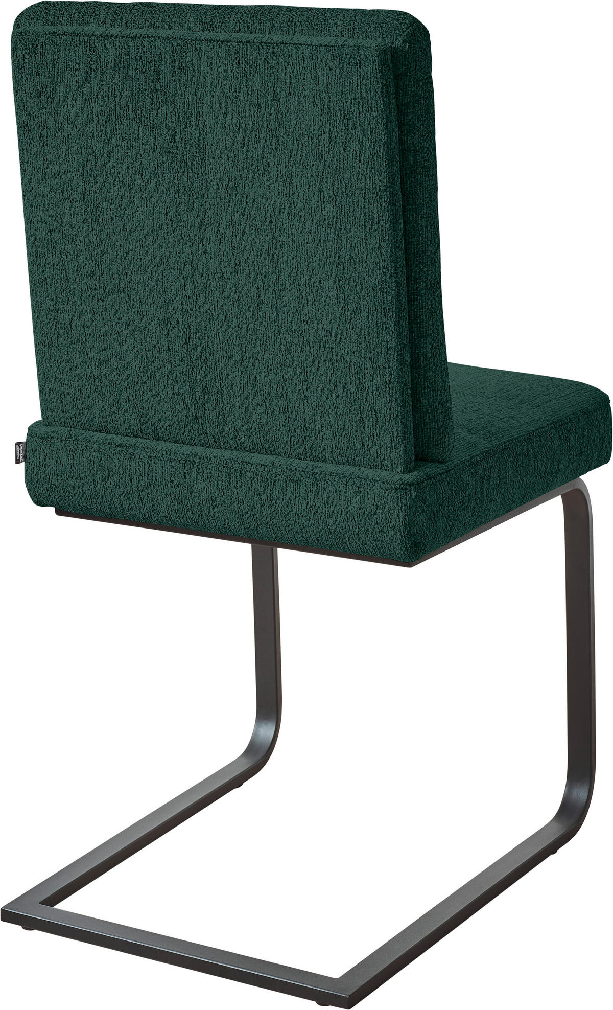 SCHWINGSTUHL  in Stahl Chenille  - Schwarz/Grün, Design, Textil/Metall (46/92/60cm) - Dieter Knoll