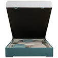 BOXBETT 140/200 cm  in Petrol  - Chromfarben/Petrol, KONVENTIONELL, Kunststoff/Textil (140/200cm) - Carryhome