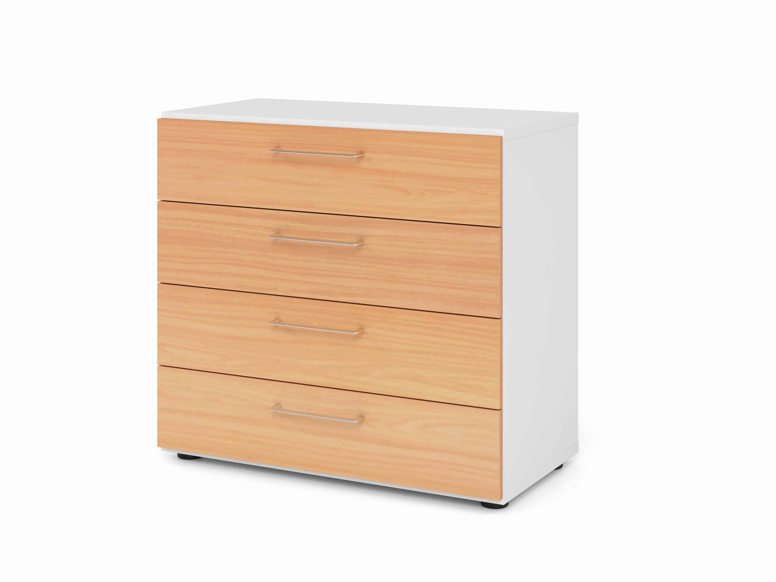 AKTENSCHRANK Weiß, Buchefarben  - Buchefarben/Weiß, Basics, Holzwerkstoff (80/74,8/41,7cm) - Venda