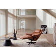 RELAXSESSEL in Leder Rostfarben  - Rostfarben/Beige, Design, Leder/Metall (92/79/82cm) - Dieter Knoll