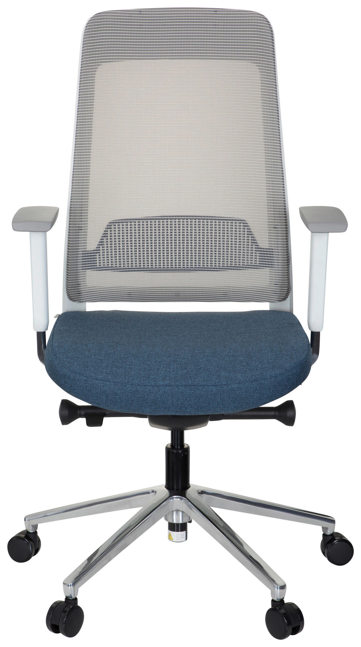 DREHSTUHL  in Netzbespannung, Flachgewebe Blau, Grau, Weiß  - Blau/Weiß, MODERN, Kunststoff/Textil (67/118/63cm) - MID.YOU