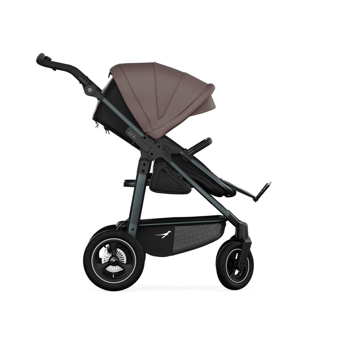 KOMBIKINDERWAGEN mono4 2-in-1 Kombikinderwagen  - Schwarz/Braun, Basics, Textil/Metall (57/111/108cm) - TFK