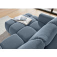 ECKSOFA  in Flachgewebe Blau  - Blau/Schwarz, KONVENTIONELL, Kunststoff/Textil (174/274cm) - Carryhome