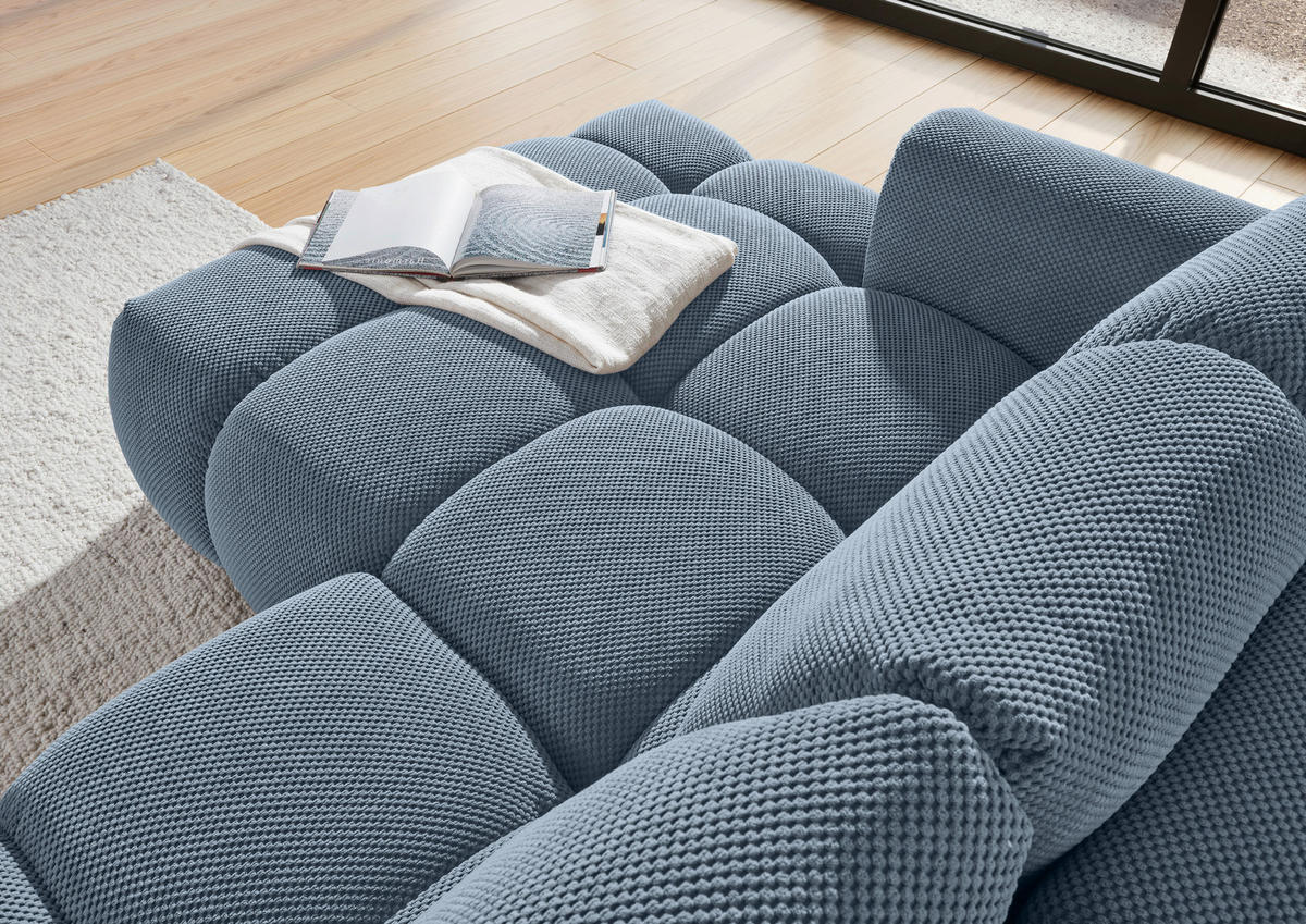 HÖRNSOFFA i flatväv blå  - blå/svart, Klassisk, textil/plast (174/274cm) - MID.YOU