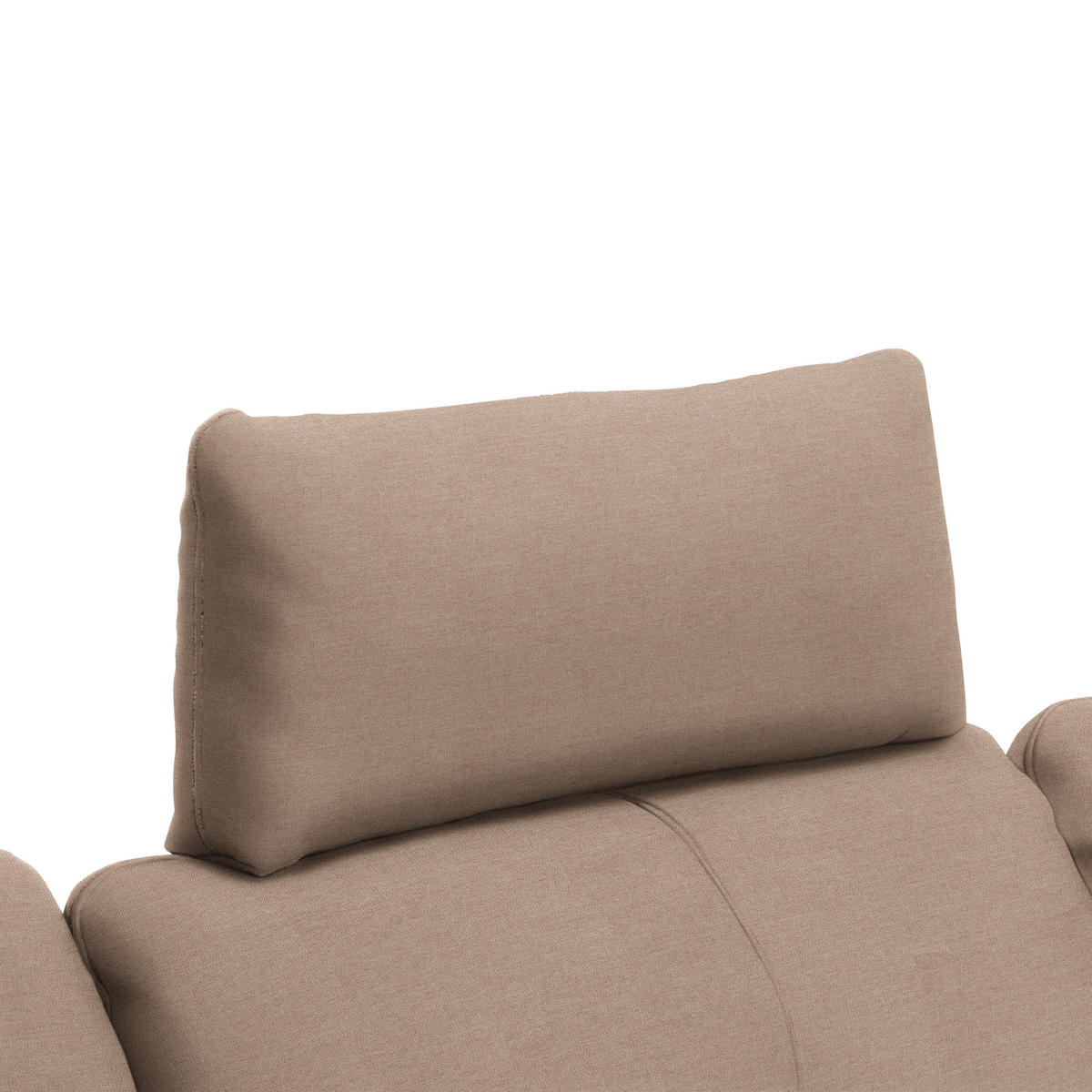 ECKSOFA in Webstoff Taupe  - Taupe/Schwarz, Design, Textil/Metall (301/179cm) - Chilliano