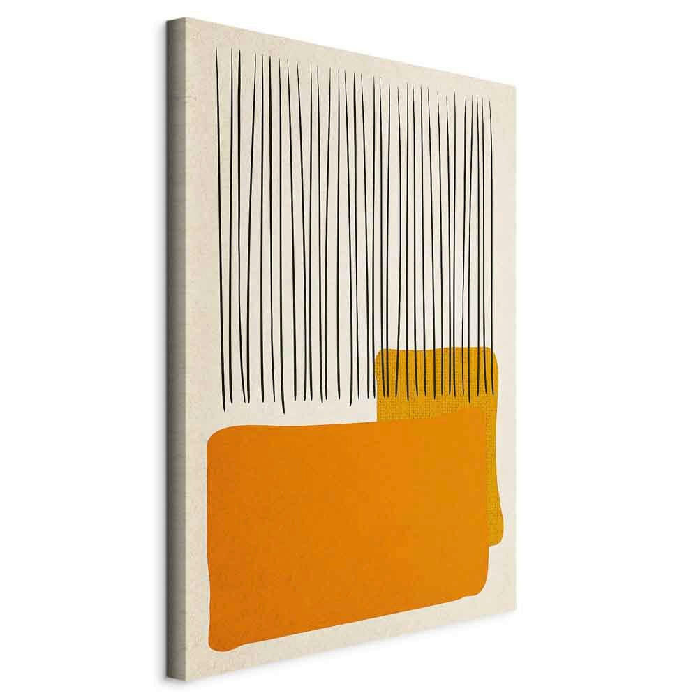 LEINWANDBILD Abstraktes Orange, Beige  - Beige/Orange, Basics, Holzwerkstoff/Textil (40/60/1.2cm) - artgeist