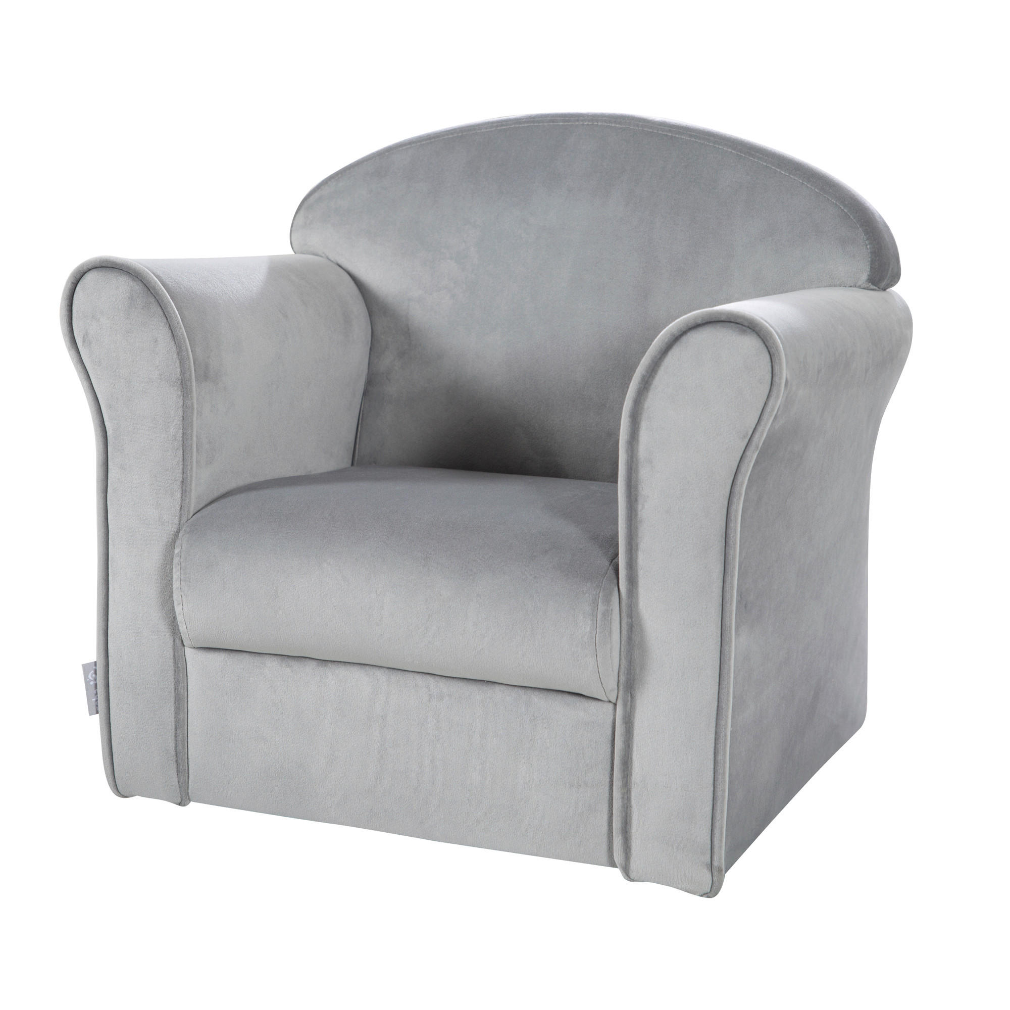 KINDERSESSEL roba Lil Sofa - Silberfarben/Grau, Basics, Textil (49/43/39cm) - Roba