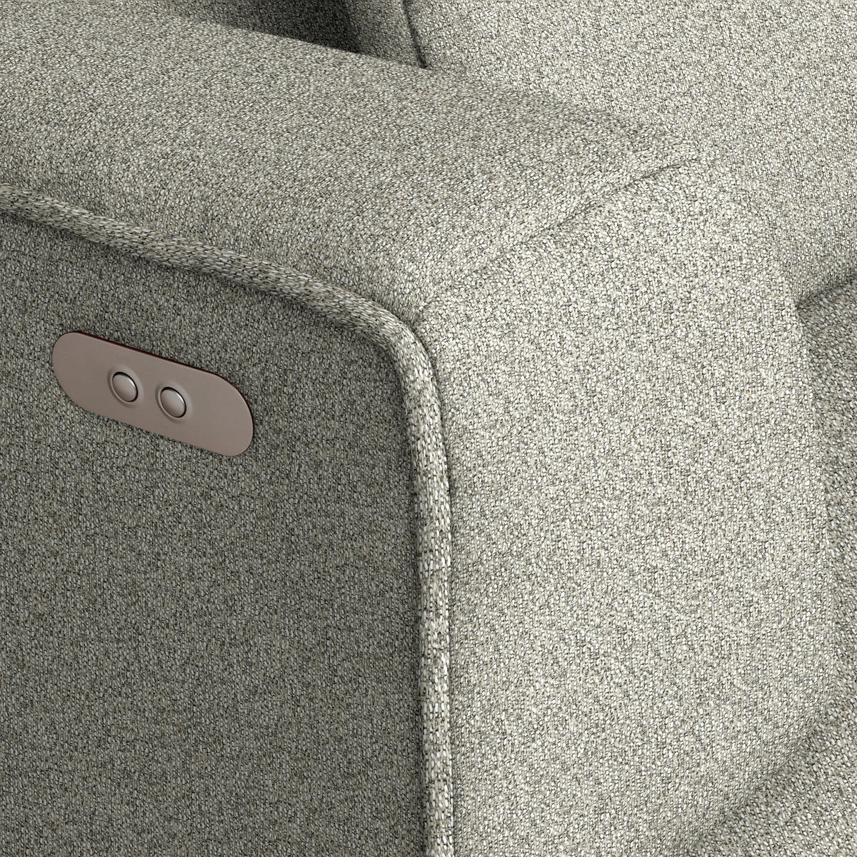 ECKSOFA Webstoff Hellgrau  - Hellgrau/Schwarz, Design, Kunststoff/Textil (188/288cm) - Welnova