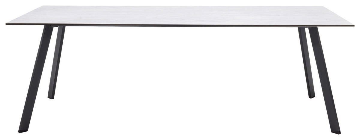 GARTENTISCH 220/90/75,2 cm Metall rechteckig  - Dunkelgrau, MODERN, Kunststoff/Metall (220/90/75,2cm) - Amatio