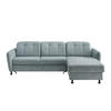 Freisteller von Livetastic ECKSOFA Mintgrün Chenille.