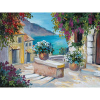 KEILRAHMENBILD Architektur, Strand & Meer 30/40 cm  - Multicolor, Natur, Holz/Papier (30/40cm)