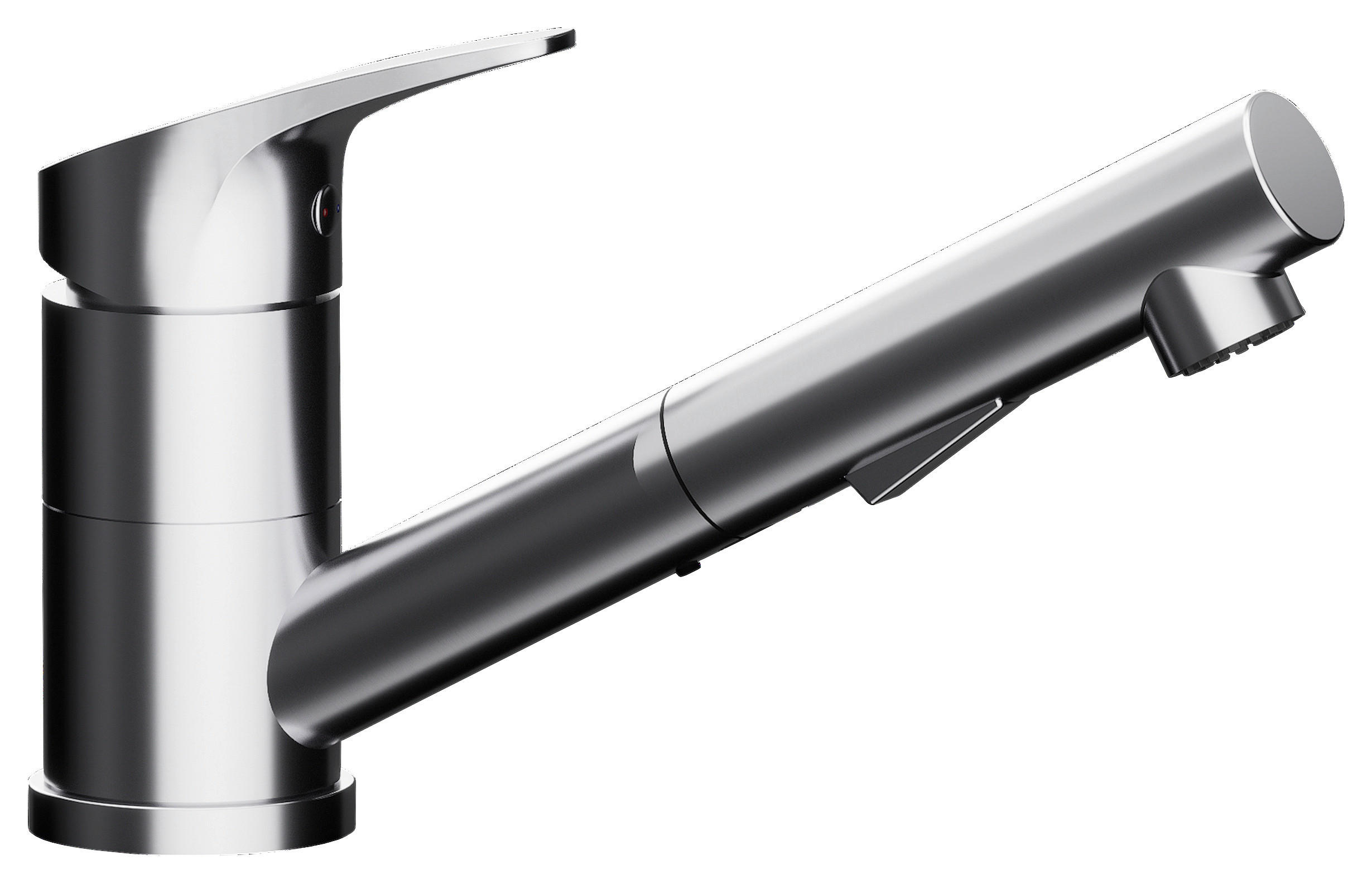 KÜCHENARMATUR 577120EDM  - Edelstahlfarben, Basics, Metall (5,5/13,7/19,5cm) - Schock