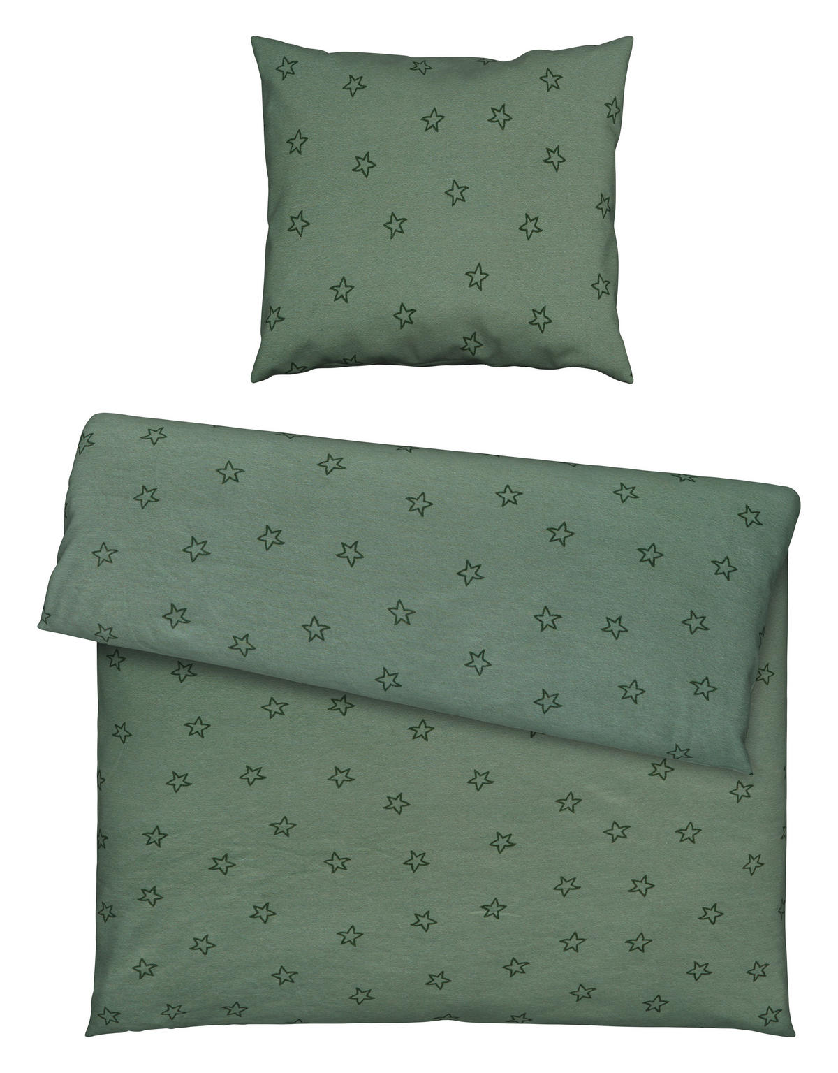 BABYBETTWÄSCHE 80/80 cm  - Grün, Basics, Textil (80/80cm) - Patinio