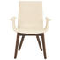 ARMLEHNSTUHL in Creme, Eichefarben - Eichefarben/Creme, Design, Leder/Holz (58/91/55cm) - Hülsta ARMLEHNSTUHL in Creme, Eichefarben - Eichefarben/Creme, Design, Leder/Holz (58/91/55cm) - Hülsta