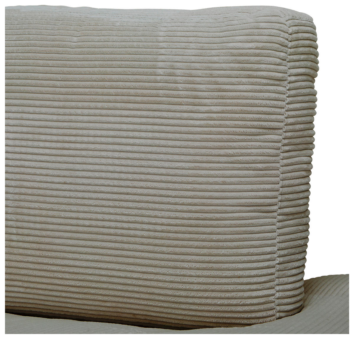 ECKSOFA in Cord Graubraun  - Graubraun/Schwarz, Design, Kunststoff/Textil (265/224cm) - Hom`in