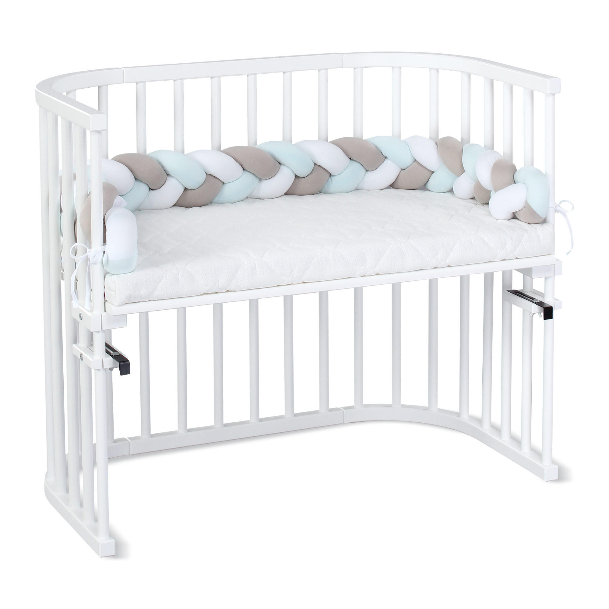 NESTCHENSCHLANGE Babybay  180/9/9 cm   - Beige/Weiß, Basics, Textil (180/9/9cm) - Babybay