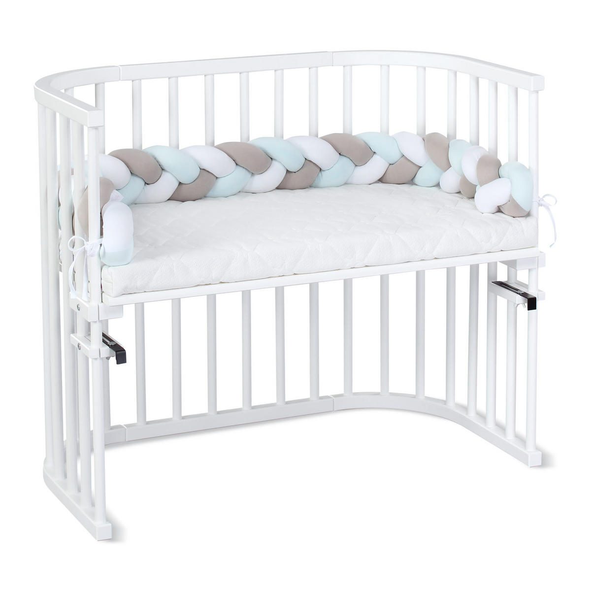 NESTCHENSCHLANGE Babybay  180/9/9 cm   - Beige/Weiß, Basics, Textil (180/9/9cm) - Babybay