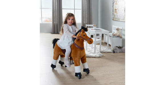 REITPFERD - Braun, Trend, Textil/Metall (76/27/85cm) - My Baby Lou