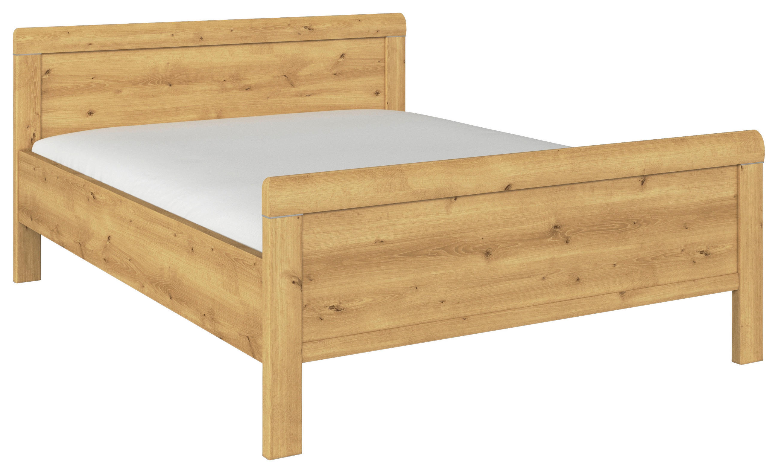 BETT 140/200 cm  in Eichefarben  - Eichefarben, Design (140/200cm) - Novel