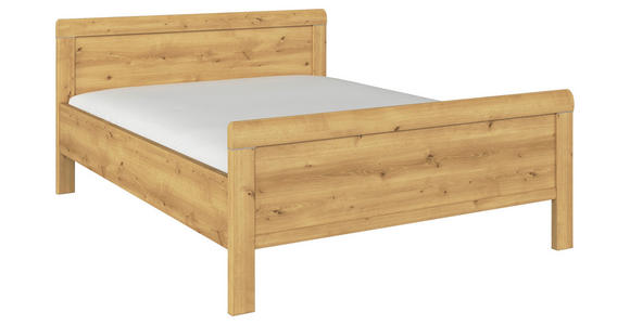 BETT 180/200 cm  in Eichefarben  - Eichefarben, Design, Holzwerkstoff (180/200cm) - Novel
