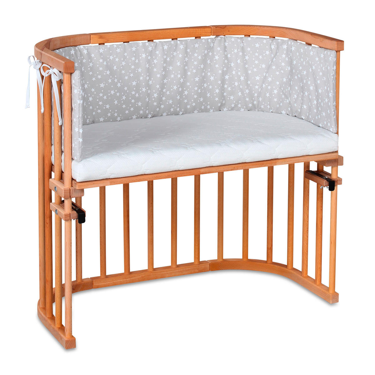 BEISTELLBETT  87/46/79 cm  - Kernbuche, Basics, Holz (87/46/79cm) - Babybay