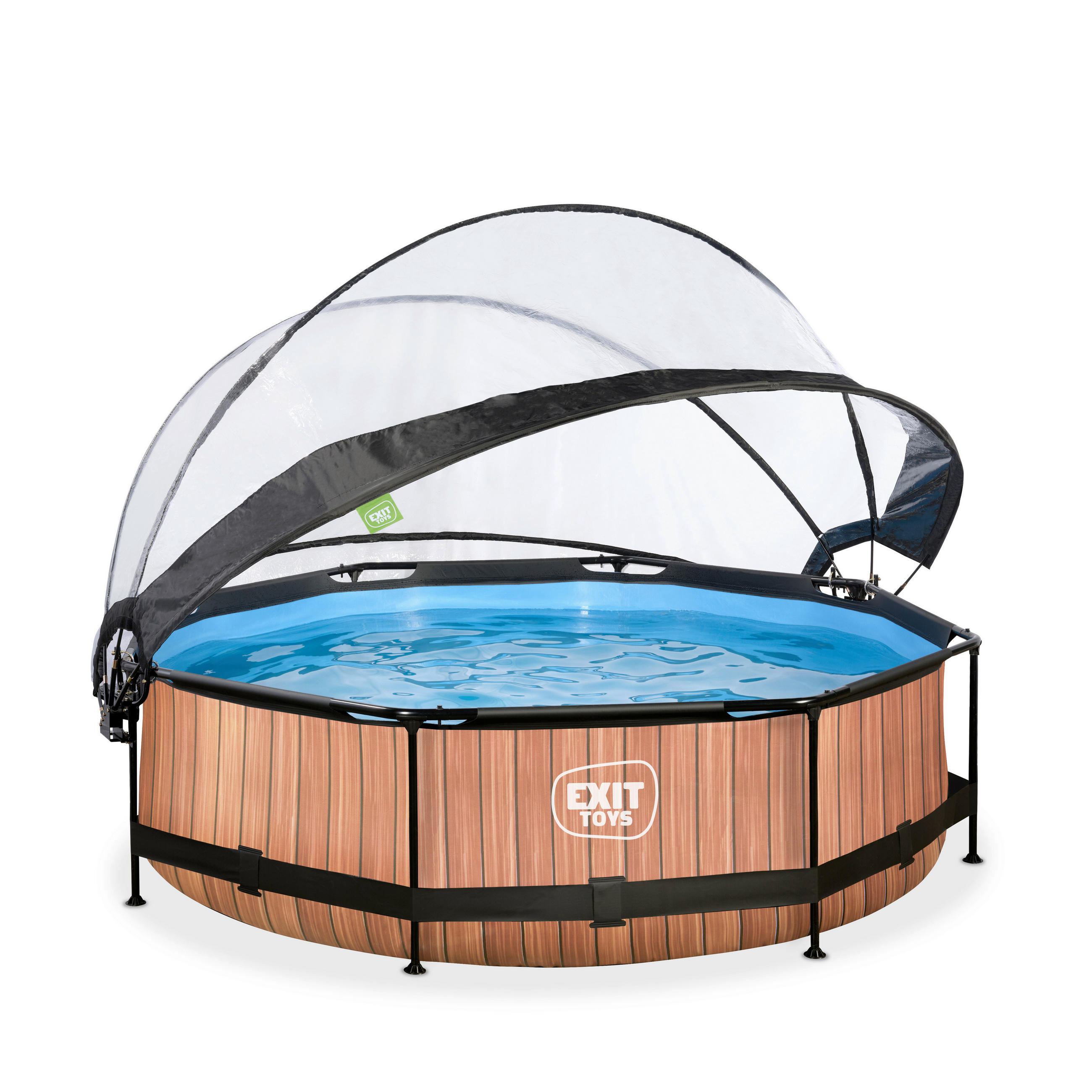 POOL SET 300/76 cm  - brun, Klassisk, plast (300/76cm) - EXIT Toys