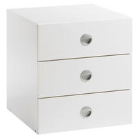 SCHUBKASTENEINSATZ 44/49/48,5 cm Weiß  - Weiß, KONVENTIONELL, Holzwerkstoff (44/49/48,5cm) - Boxxx