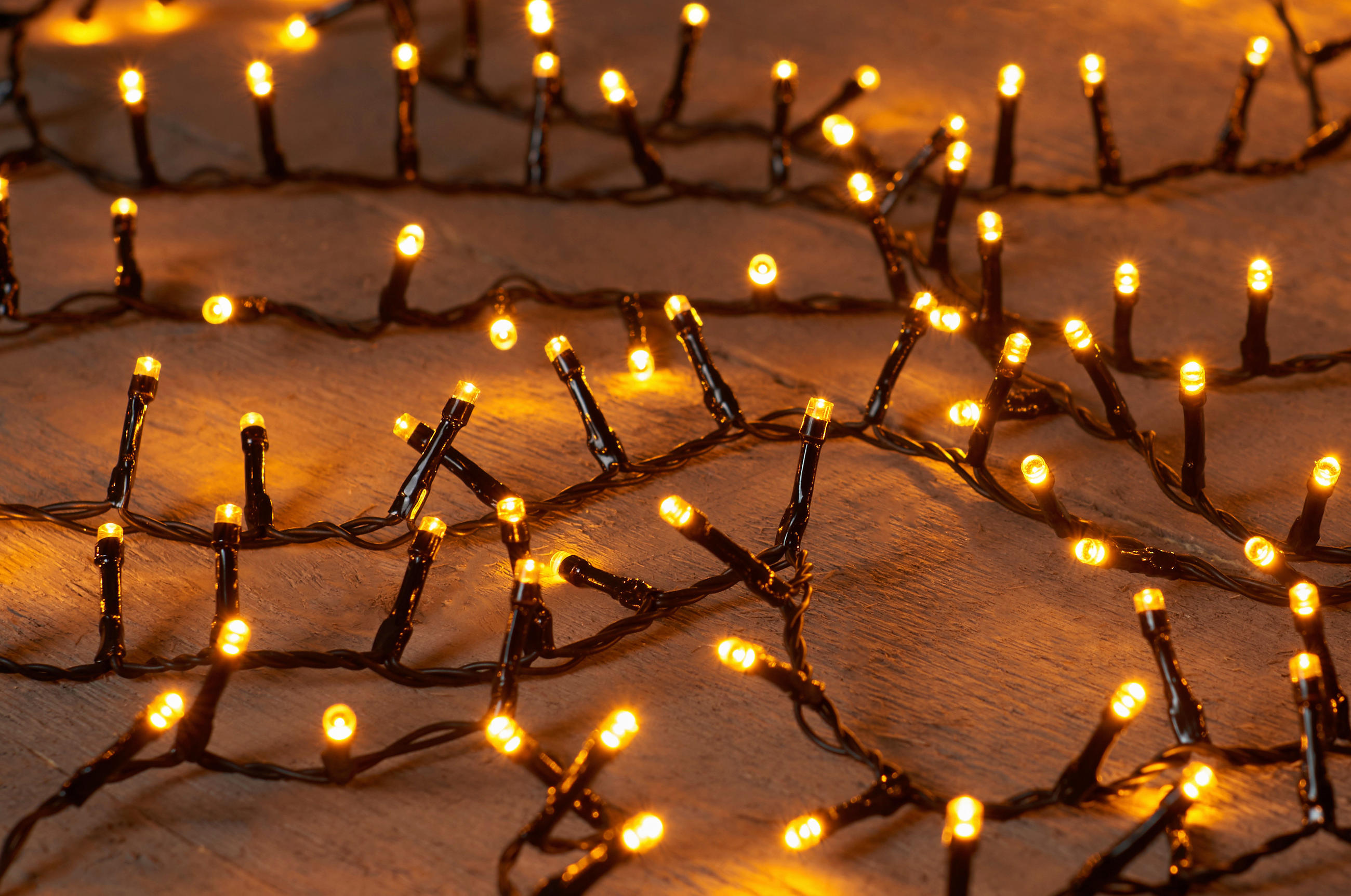 Lichterkette mit 300 LED´s 1200 cm  - Schwarz, Basics, Kunststoff (1200cm)