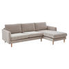 SOFFA i beige  - beige/ekfärgad, Design, trä/textil (263/82,5/163cm) - Best Price
