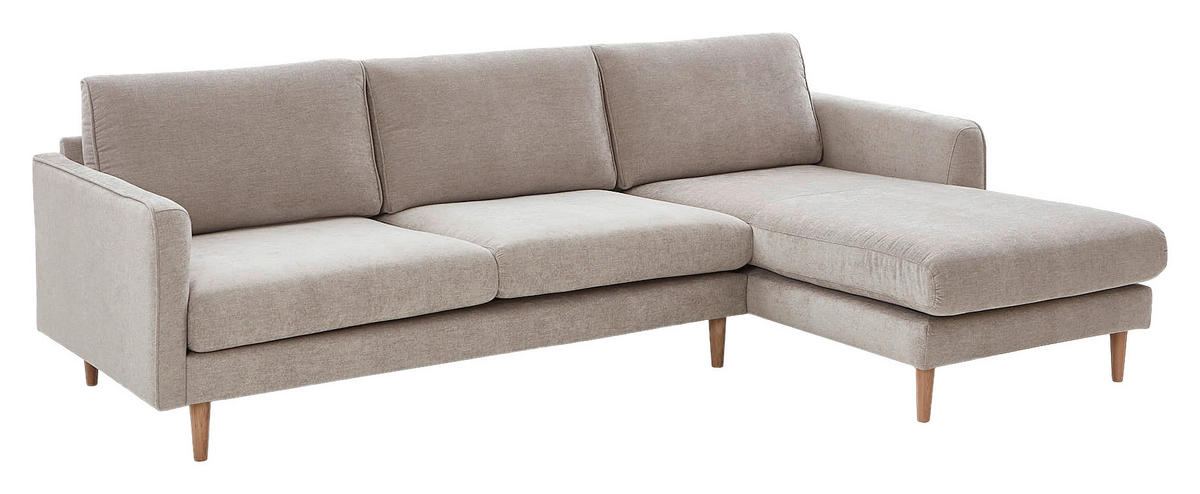 SOFFA i beige  - beige/ekfärgad, Design, trä/textil (263/82,5/163cm) - Best Price