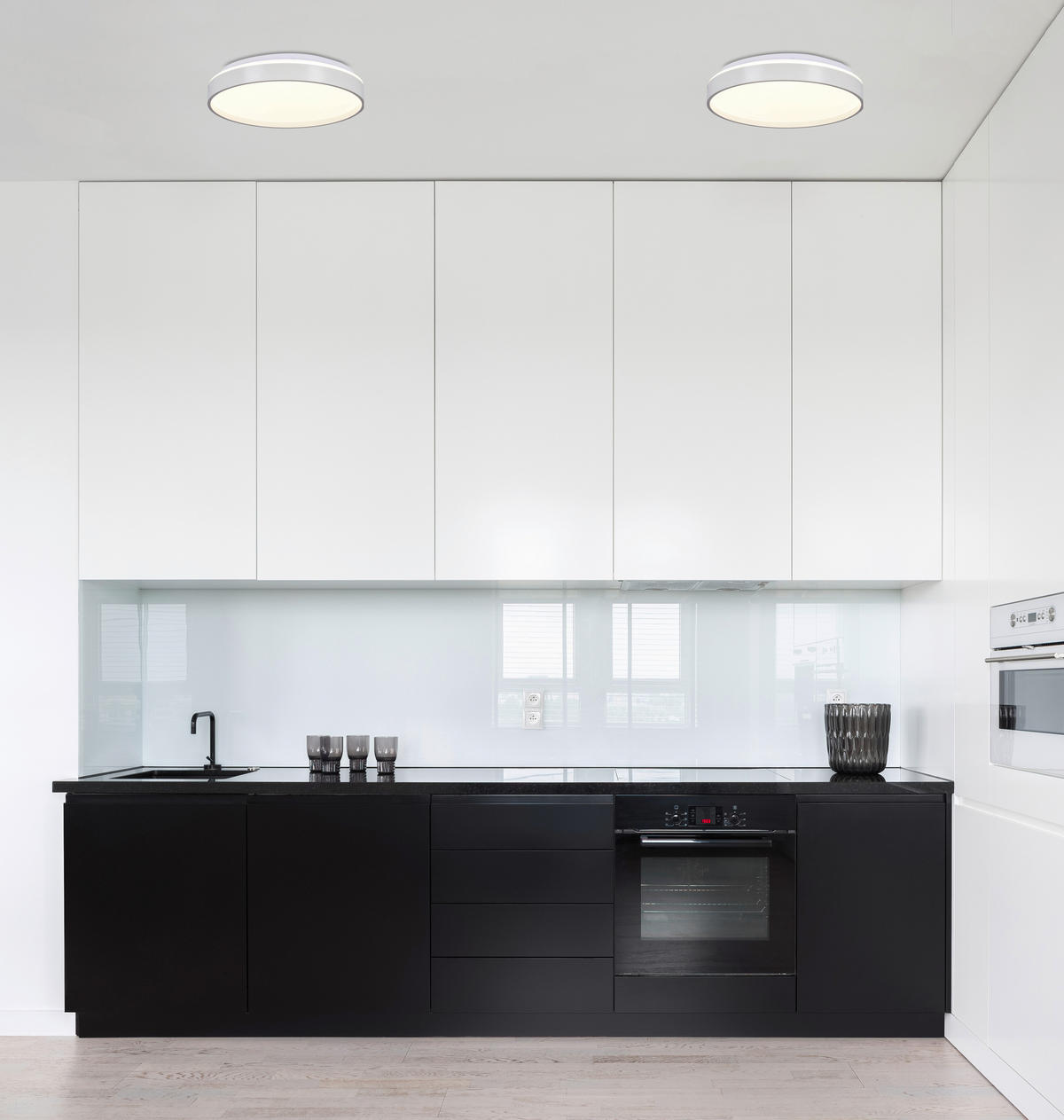LED-DECKENLEUCHTE 34/34/6 cm   - Weiß, KONVENTIONELL, Kunststoff/Metall (34/34/6cm)