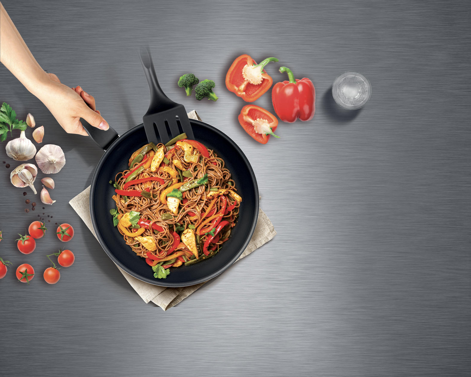 VOK-TIGANJ  28 cm     - Osnovno, metal (28cm) - Tefal