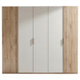 DREHTÜRENSCHRANK  in Eichefarben, Kaschmir  - Kaschmir/Eichefarben, KONVENTIONELL, Holz/Holzwerkstoff (250/225,5/60cm) - Xora